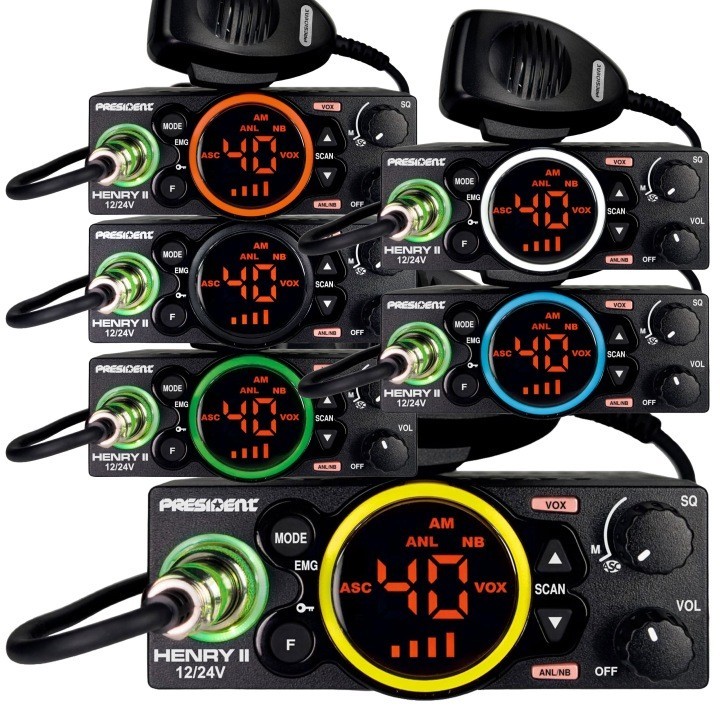 RADIO CB President HENRY II ASC 12/24V