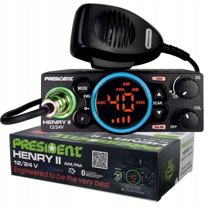 RADIO CB President HENRY II ASC 12/24V