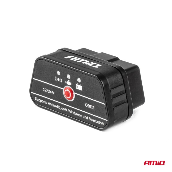 Skaner tester interfejs diagnostyczny AMiO OBD2 BT PIC25K80 DC24K AMIO-04731