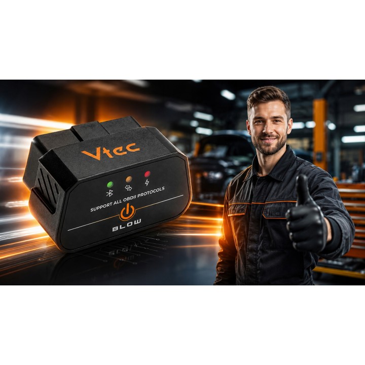 Interfejs diagnostyczny OBD2 Vtec iTRON PRO by BLOW BLUETOOTH 5,4