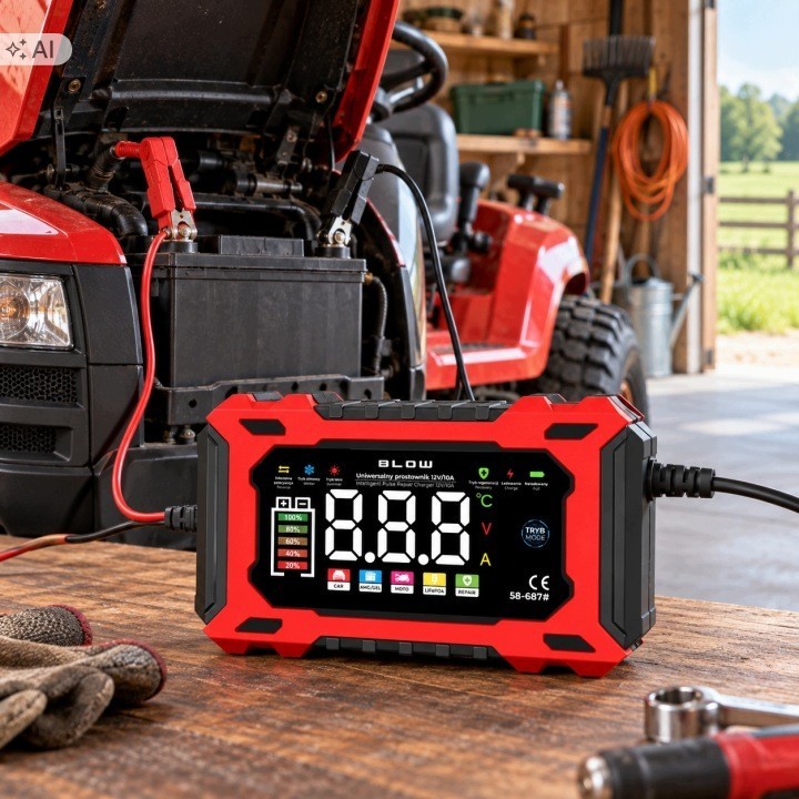 Prostownik automatyczny 12V/10A LiFePO4 BLOW