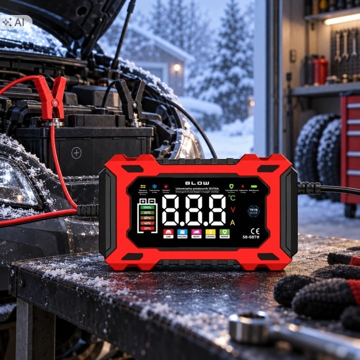 Prostownik automatyczny 12V/10A LiFePO4 BLOW