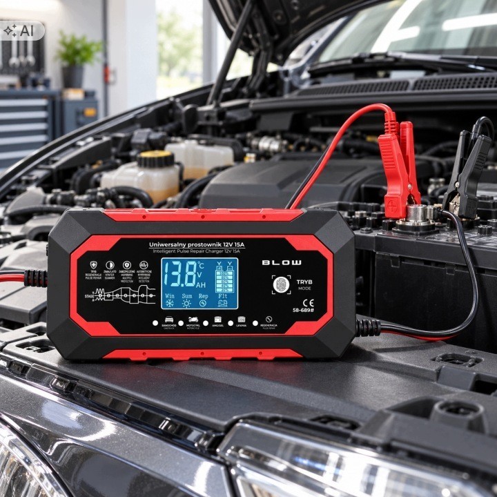 Prostownik automatyczny 12V/15A LiFePO4 BLOW