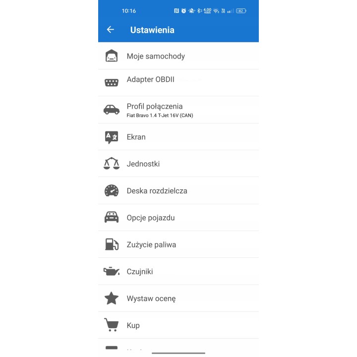 Interfejs diagnostyczny OBD2 Vtec iTRON by BLOW BLUETOOTH 4.0