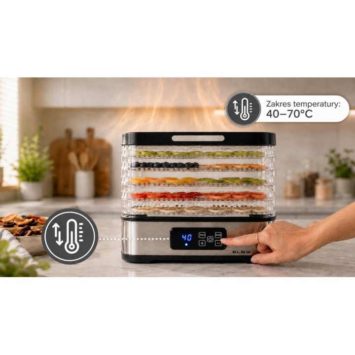 Suszarka do grzybów, warzyw i owoców 400W FD-03 LCD
