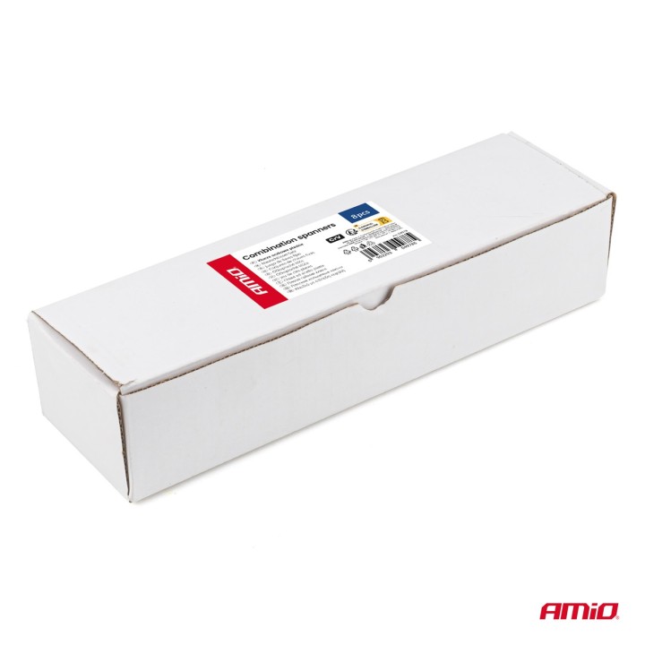 Zestaw kluczy oczkowych CRV 8-19mm 8szt. AMIO-04978