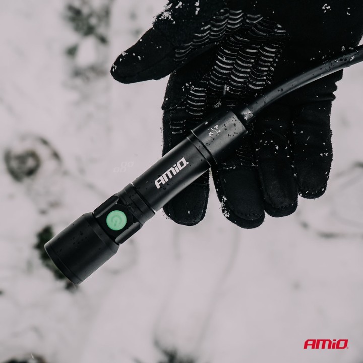 Lampa inspekcyjna akumulatorowa na szyję 2xP50 1000mAh (BATT) AMIO-04671