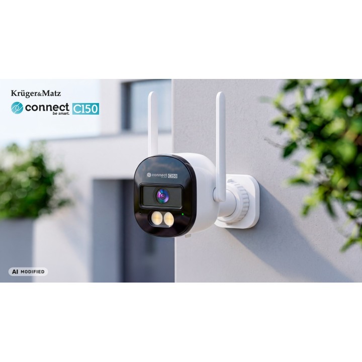 Kamera Wi-Fi zewnętrzna Kruger&Matz Connect C150 Tuya Smart Life 2K, H.265, IR