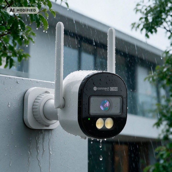 Kamera Wi-Fi zewnętrzna Kruger&Matz Connect C150 Tuya Smart Life 2K, H.265, IR