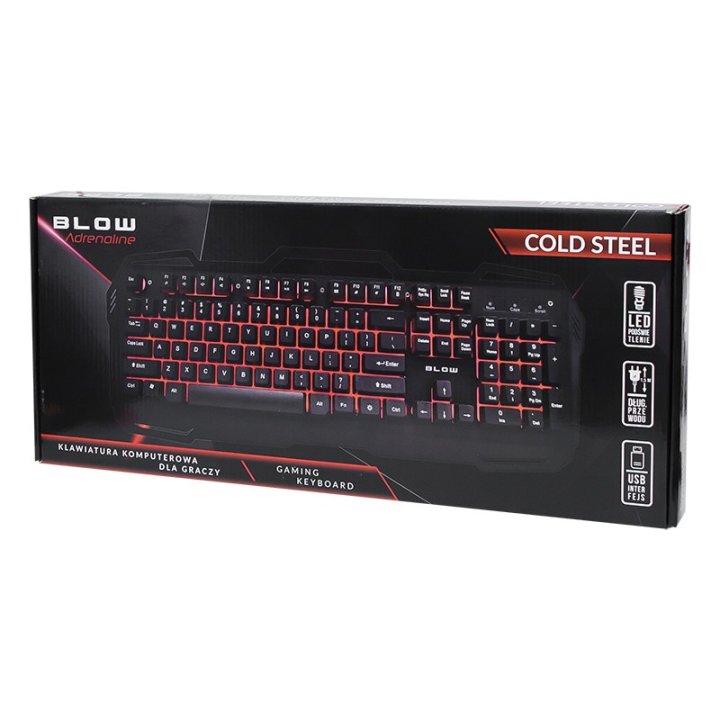 Klawiatura BLOW z podśw. LED COLD STEEL