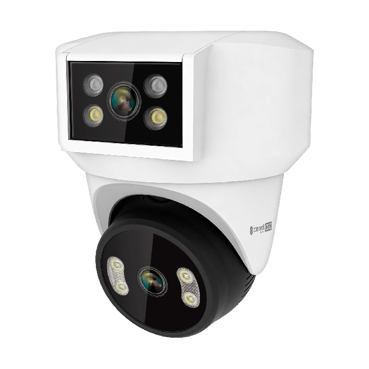Kamera WiFi Kruger&Matz Connect C180 2x Obiektyw PTZ 360° 2K Tuya Smart Life Kolor Nocą Audio AI