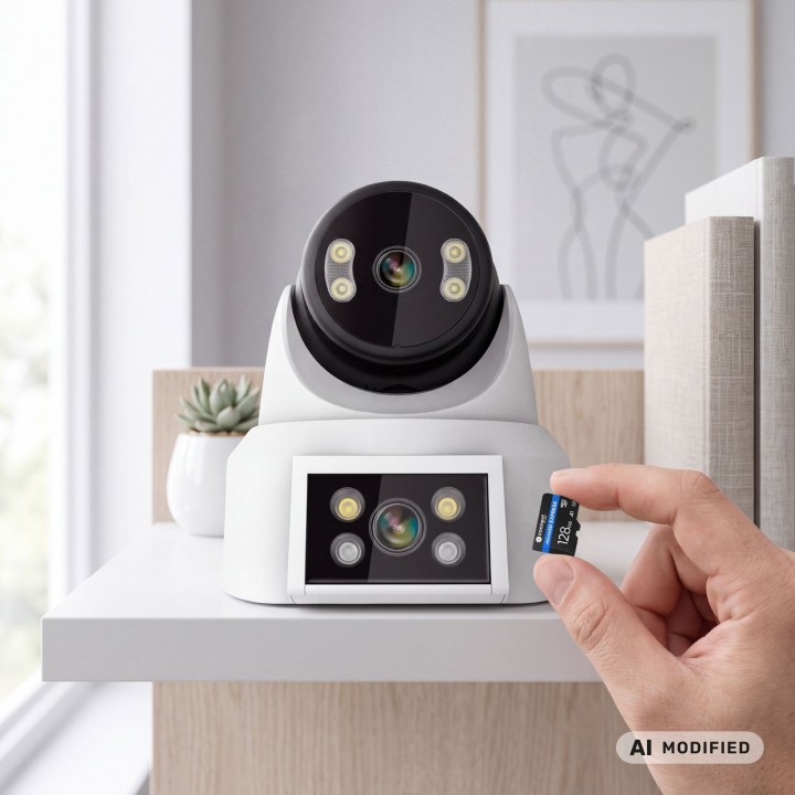Kamera WiFi Kruger&Matz Connect C180 2x Obiektyw PTZ 360° 2K Tuya Smart Life Kolor Nocą Audio AI