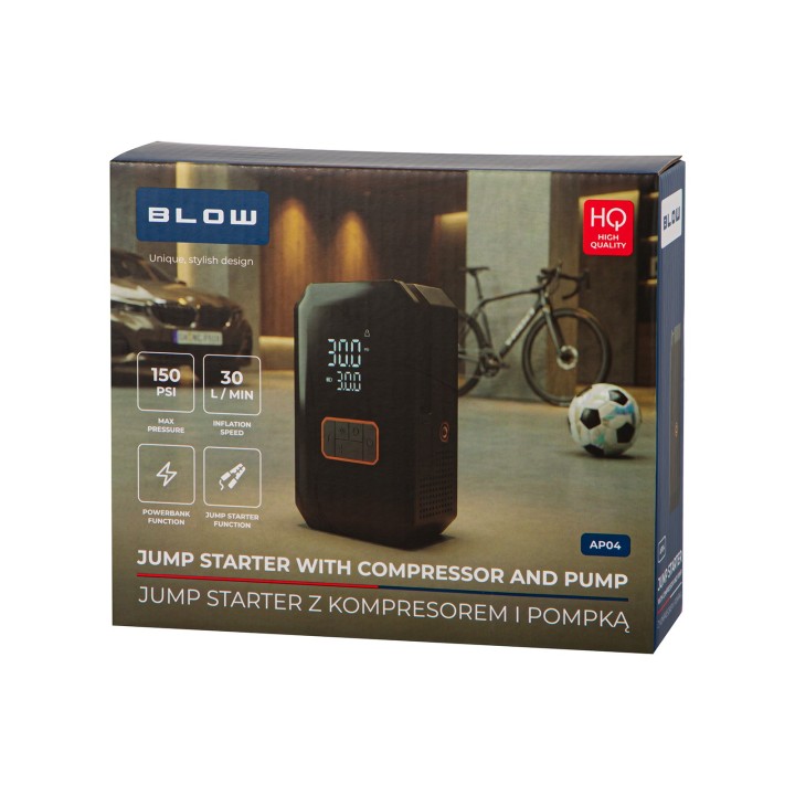 Power Bank - Jump Starter AP04 kompresor pompka BLOW