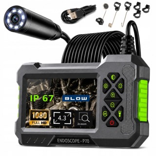 Endoskop kamera jednoobiektywowa 8mm 5m LCD 4,3 E-500