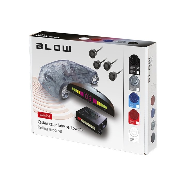 Czujnik cofania BLOW PS-1 (czarny) 19mm