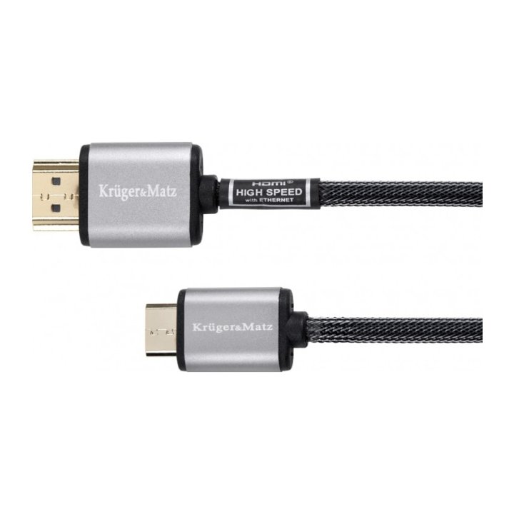 Kabel HDMI - mini HDMI wtyk-wtyk (A-C) 1.8m Kruger&Matz