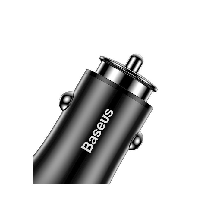 Baseus ładowarka samochodowa Gentleman czarna 2x2.4A