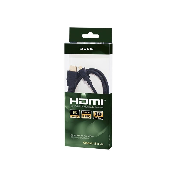 Przył.HDMI-micro HDMI CLASSIC 1,5m