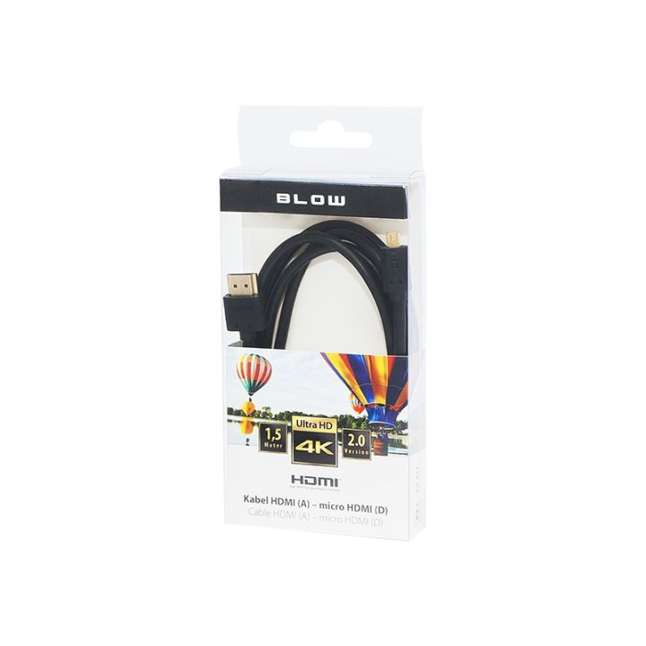 Przył.HDMI-micro HDMI PROFESSION.4k 1,5m