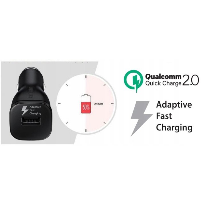 Ładowarka samochodowa Samsung EP-LN915U + kabel DUE4EBE 2A czarna box