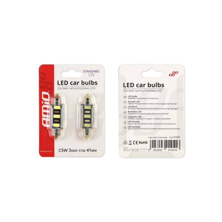 Żarówki LED STANDARD Festoon C5W 3xSMD 5730 12V 41mm