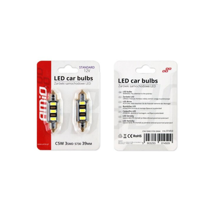 Żarówki LED STANDARD Festoon C5W 3xSMD 5730 12V 39mm
