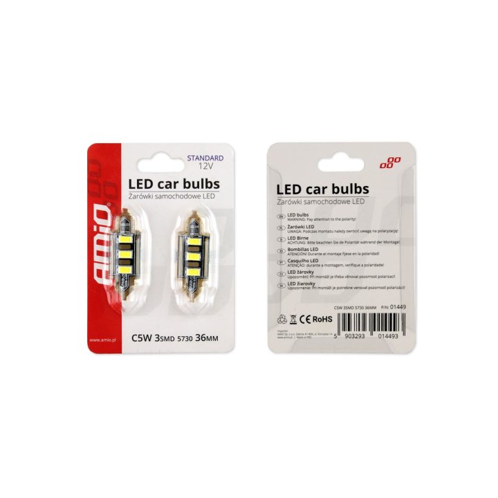 Żarówki LED STANDARD Festoon C5W 3xSMD 5730 12V 36mm