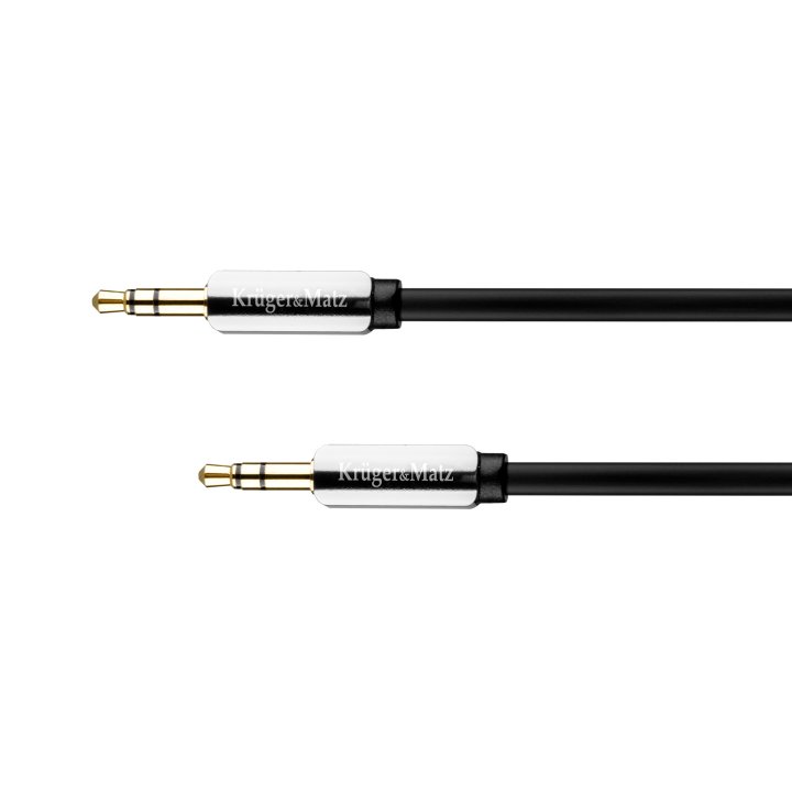 Kabel wtyk prosty - wtyk prosty jack 3.5 stereo 1.0m Kruger&Matz