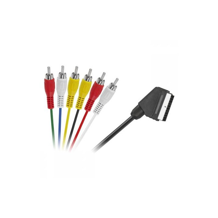 Kabel EURO - 6 x RCA 1,2m
