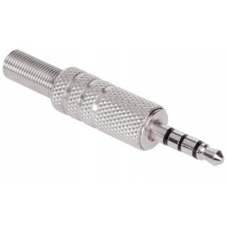 Wtyk Jack 3.5 metalowy czteropolowy