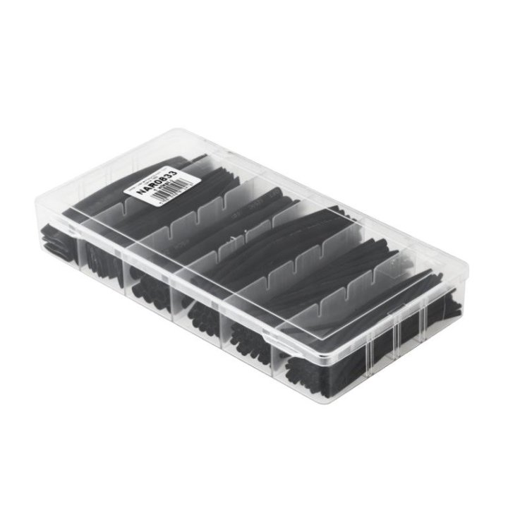 Zestaw rurek termokurczliwych 10cm czarne 7858