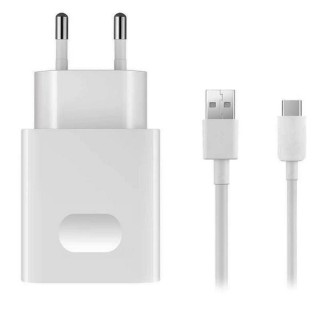 Huawei szybka ładowarka sieciowa Fast Charger AP32 (9V/5V / 2A) biały + kabel USB-A / USB-C