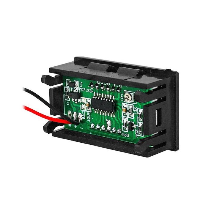 Panelowy voltomierz LED 3V-30V DC, czerwony.
