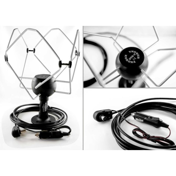 Antena TV dookólna KORONA Mobil 12V Wiedyska