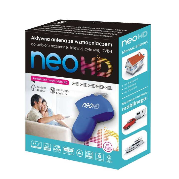 Antena DVB-T NEO FM/DAB+/VHF/UHF LTE