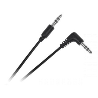 Kabel JACK 3.5 wtyk - JACK 3.5 wtyk 0.5m kątowo-prosty Cabletech standard