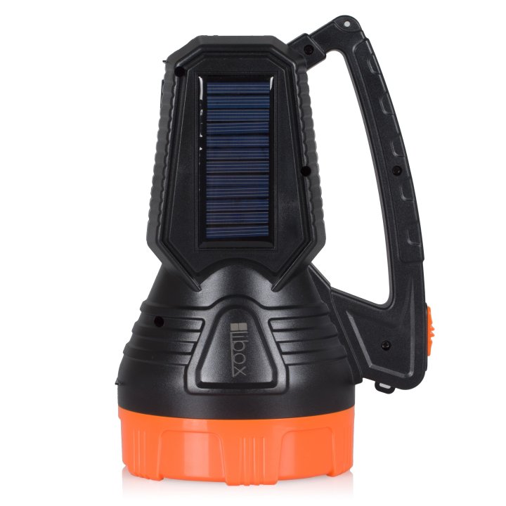 Latarka akumulatorowa LED 1.6W z ładowaniem solarnym i światłem bocznym 2.8W LB0168 LIBOX
