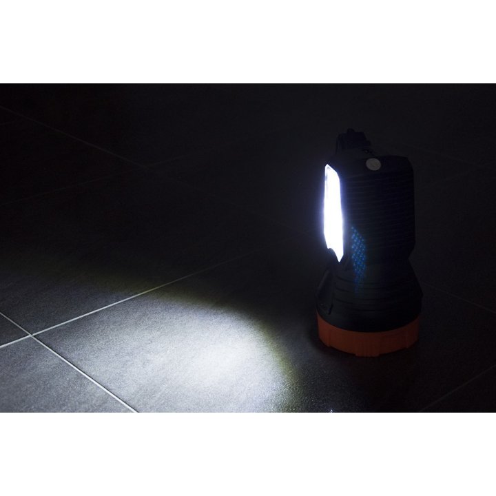 Latarka akumulatorowa LED 1.6W z ładowaniem solarnym i światłem bocznym 2.8W LB0168 LIBOX