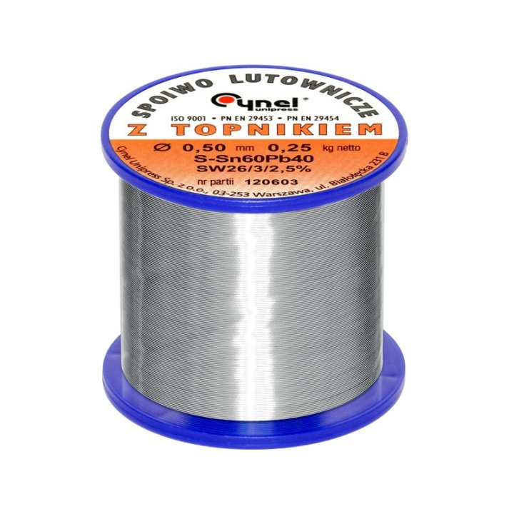 Cyna 0.50mm/250g Sn60Pb40 CYNEL