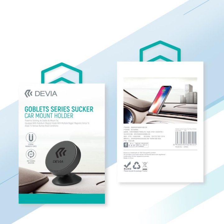 Uchwyt samochodowy Devia Goblet magnetyczny czarny