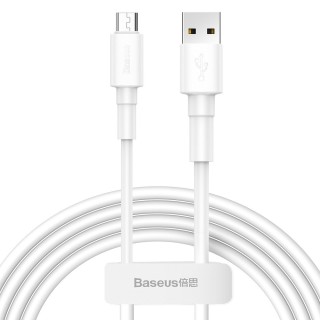 Baseus kabel Mini (micro | 1 m) biały 2,4A