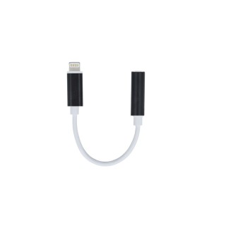 Adapter do iPhone 8-PIN-audio jack 3,5 mm czarny