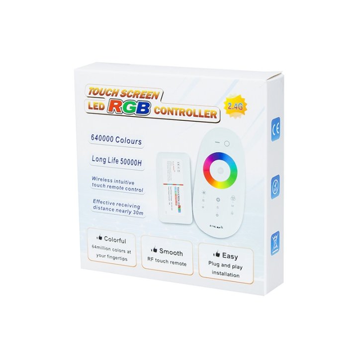 Sterownik RGB 216W z pilotem RF+ściemn