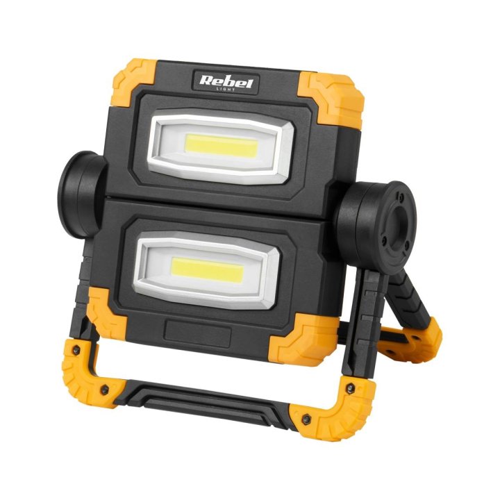 Reflektor akumulatorowy REBEL 20W z kablem USB 65000K