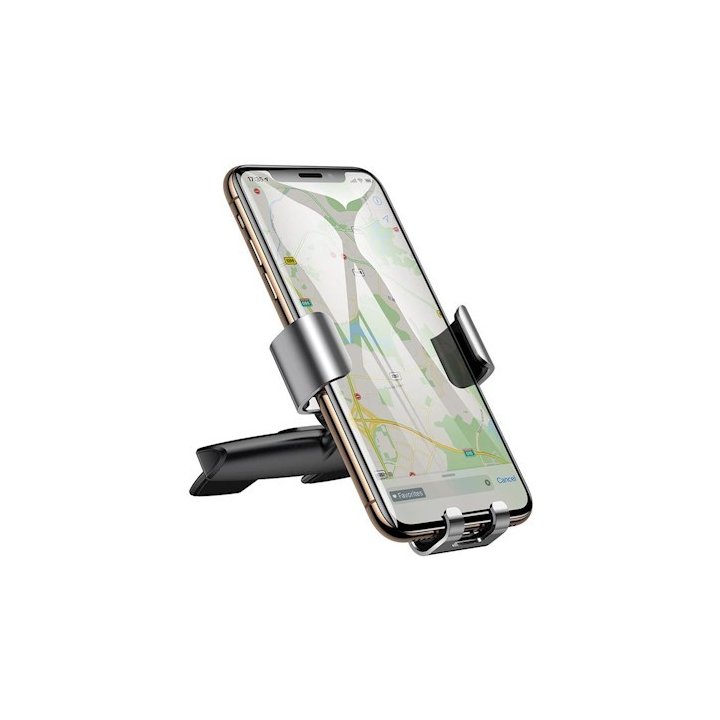 Baseus uchwyt samochodowy Metal Age grawitacyjny do gniazda CD srebrny