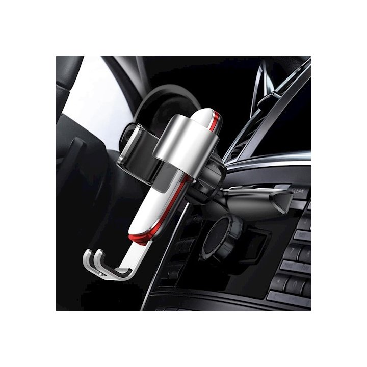 Baseus uchwyt samochodowy Metal Age grawitacyjny do gniazda CD srebrny