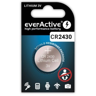 1 x bateria litowa mini everActive CR2430