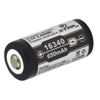 akumulator Xtar 16340 / R-CR123 3,7V Li-ion 650mAh z zabezpieczeniem