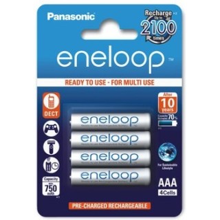 Akumulatorki Panasonic Eneloop R03 AAA 800mAh BK-4MCCE/4BE - 4 sztuki (blister
