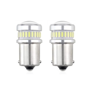 LED CANBUS 3014 24SMD + 3030 6SMD 1156 (R5W, R10W) P21 White 12V/24V